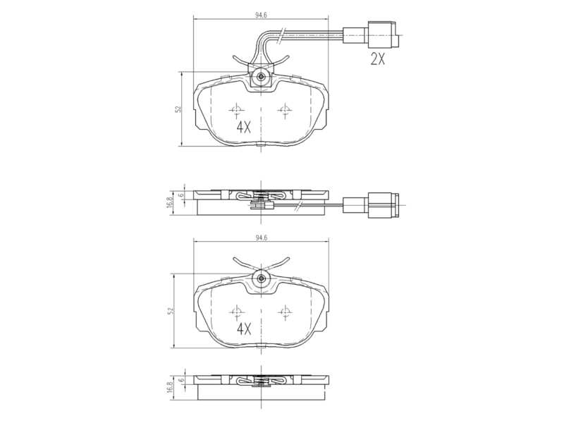 Brake pad for disc brake